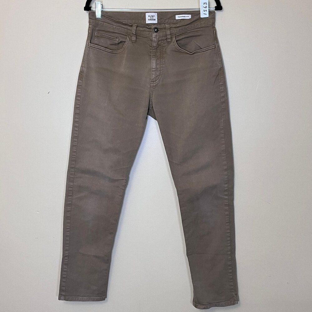 Flint and Tinder Tapered Fit Chino Pants - Men's Size 30*30 - Tan